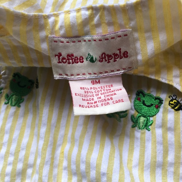 Summer seersucker striped romper ☀️🐸 - Picture 4 of 4